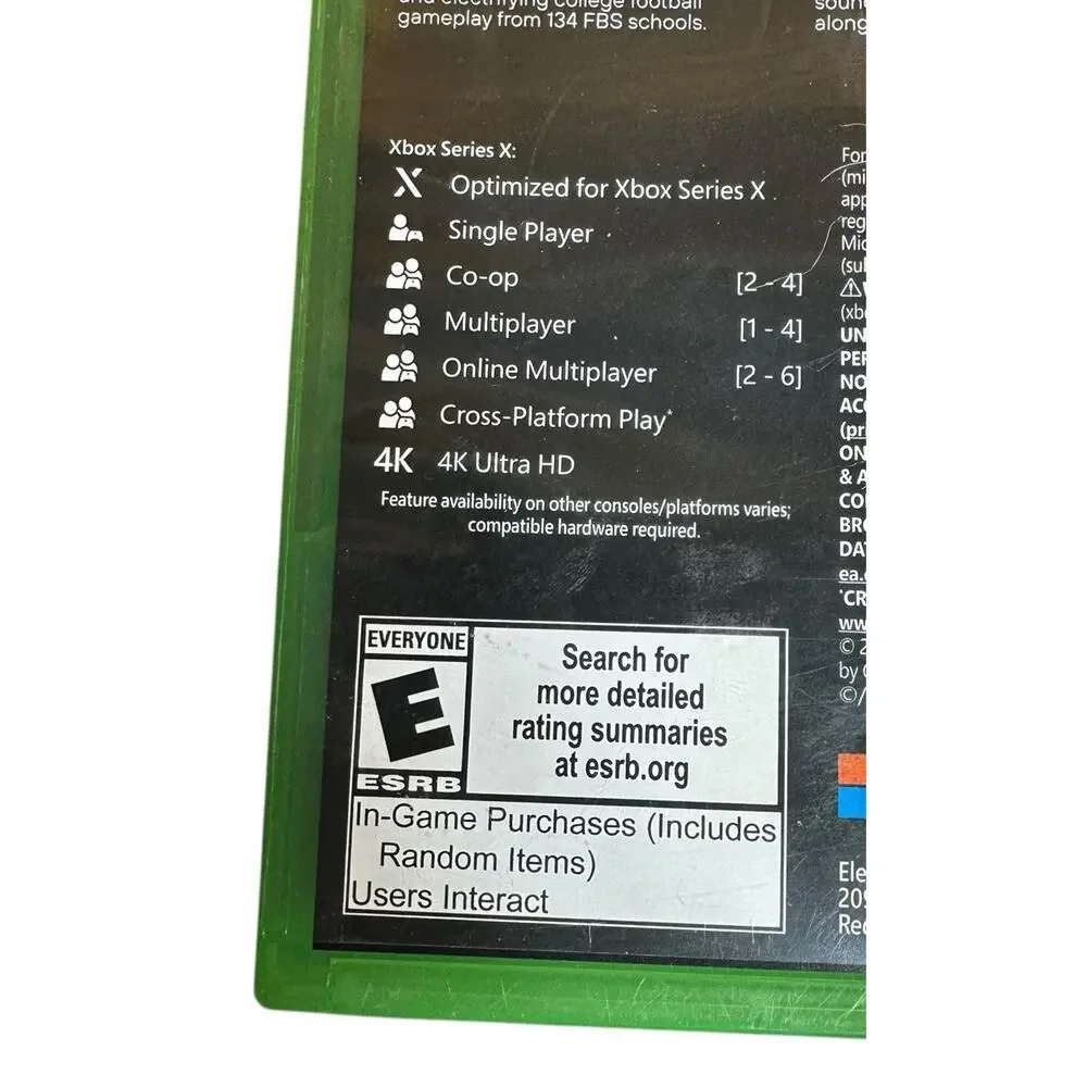 XBox Series X Madden & College Football 25 Video Game Lot EA Sports